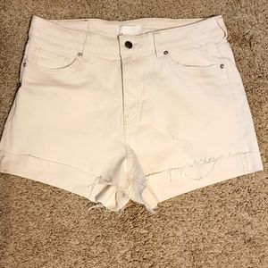 Cream colored shorts from H & M